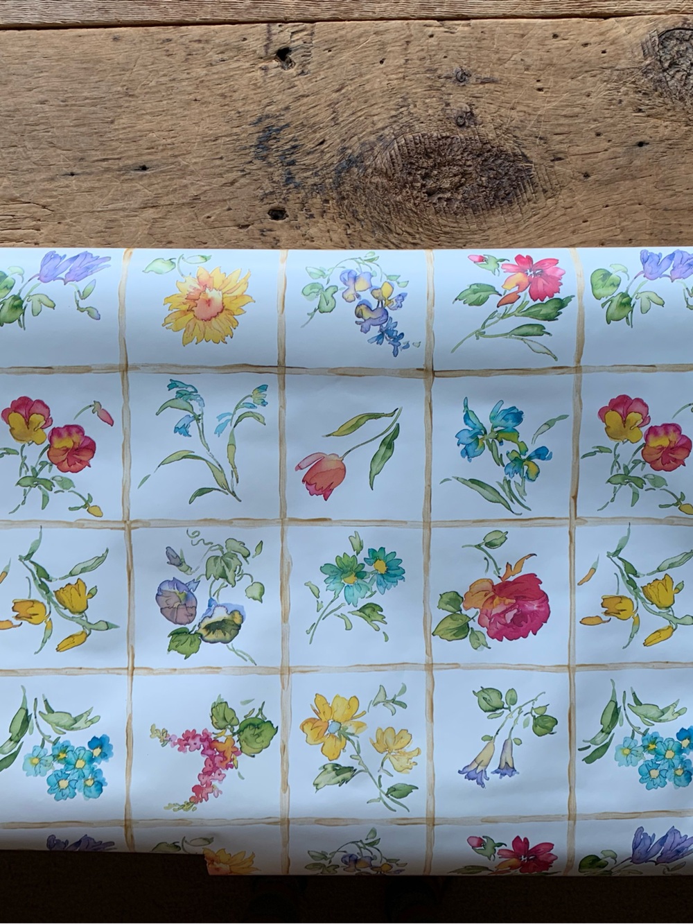 Vintage Floral Wrapping Paper